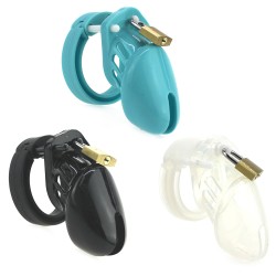 silicone cb6000s chastity devices in clear black blue