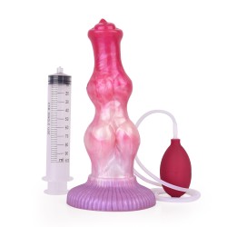 ejaculating peachy colorful realistic dildo 21