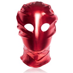 patent leather hood with open eyes