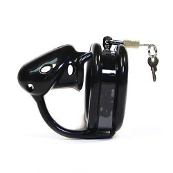 birdlocked pico mcd male chastity black